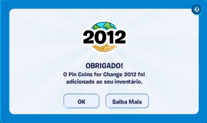 Pin Coins For Change 2012